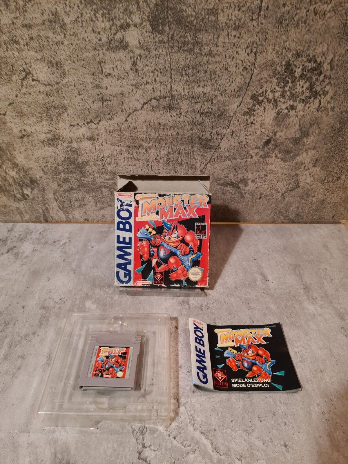 Nintendo Game Boy Classic Monster Max mit OVP und Anleitung FRG - T-Retro-Games 