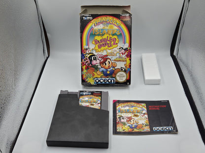  NES Rainbow Islands Bubble Bobble 2 mit OVP und Anleitung FRA