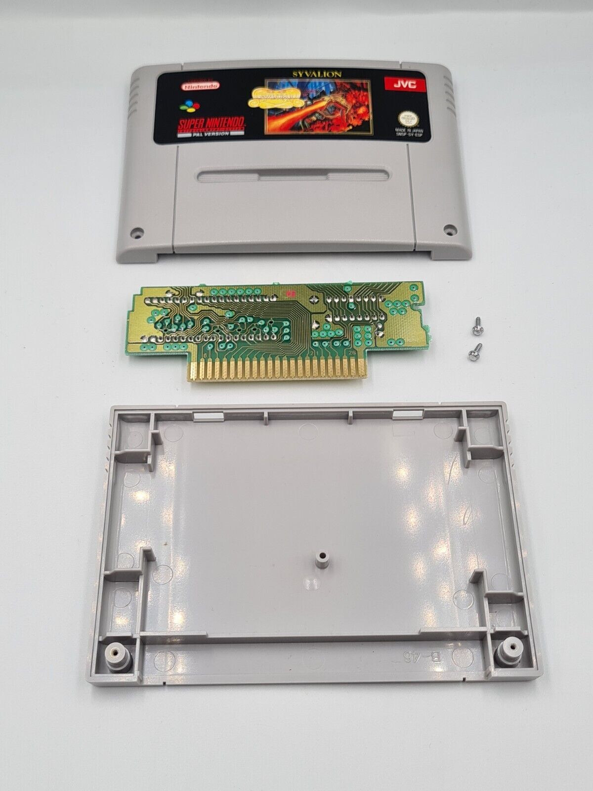 SNES Super Nintendo Syvalion mit OVP und Anleitung ESP - T-Retro-Games 