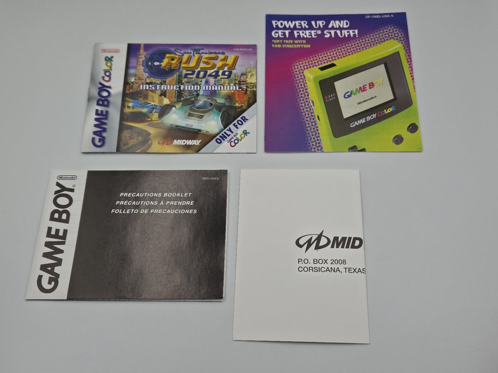 Nintendo Game Boy Color San Francisco Rush 2049 mit OVP und Anleitung USA