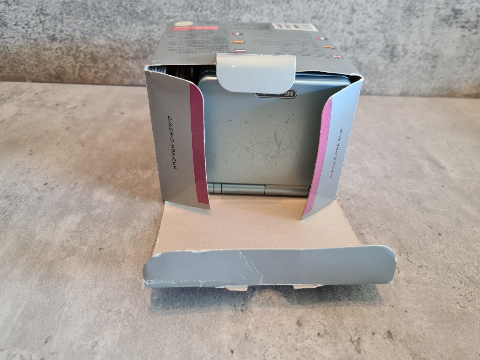 Game Boy Advance SP Arctic Blue EUR OVP Konsole Console - T-Retro-Games 