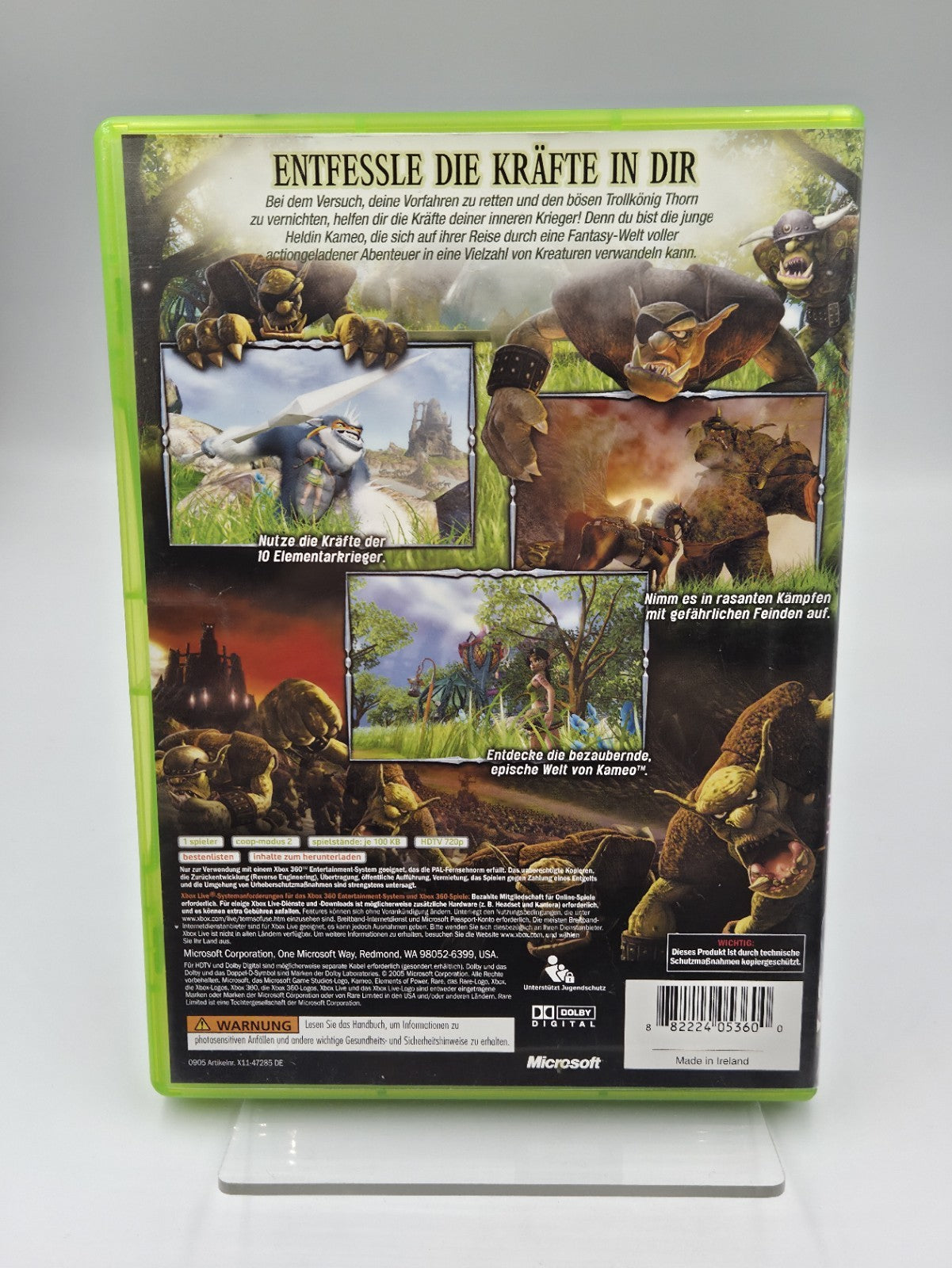 XBOX360 Spiel Kameo Elements og Power mit OVP und Anleitung Deutsch 