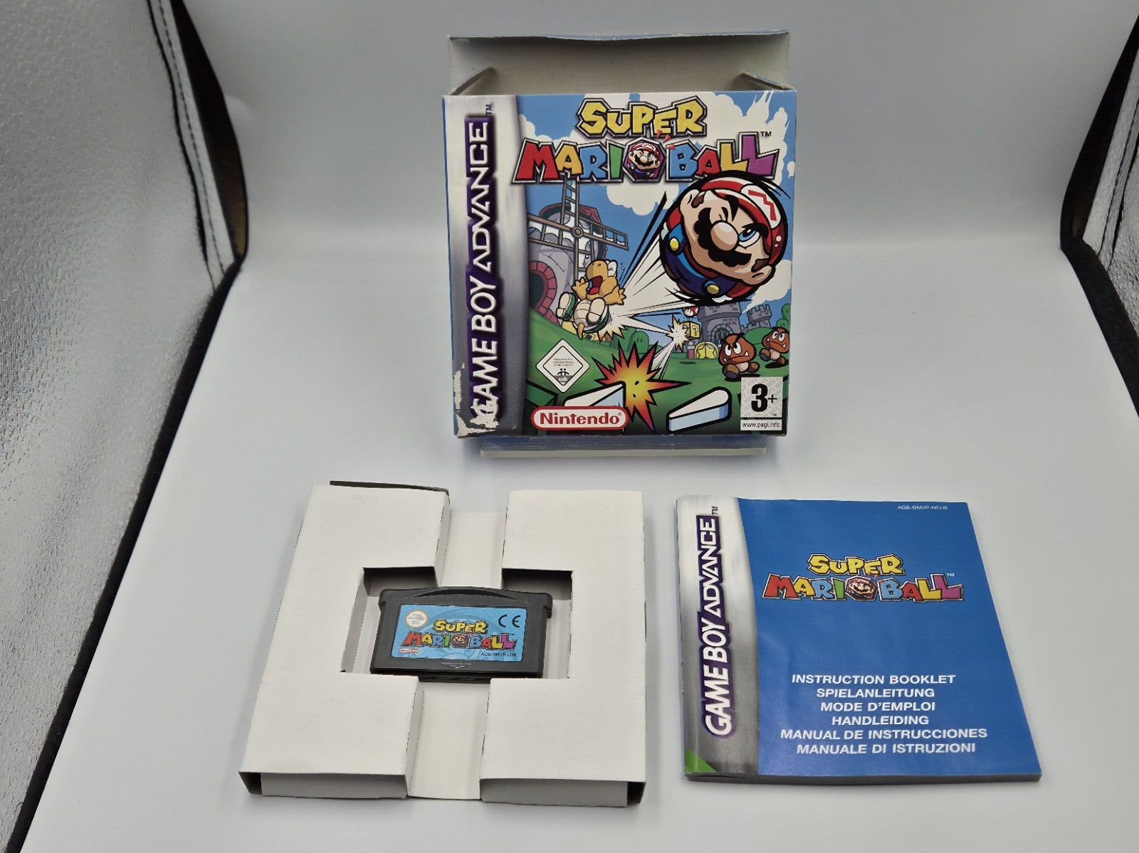 Nintendo Game Boy Advance Super Mario Ball mit OVP und Anleitung EUR