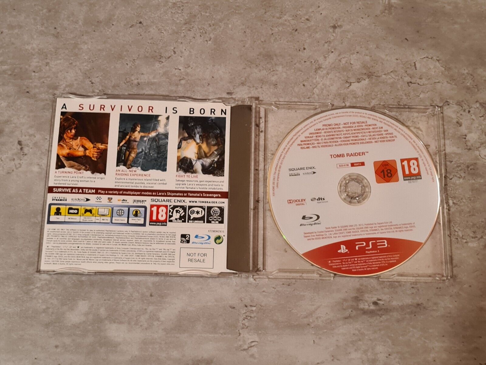 PS3 Playstation 3 Tomb Raider Promo-CD NOT FOR RESALE - T-Retro-Games 