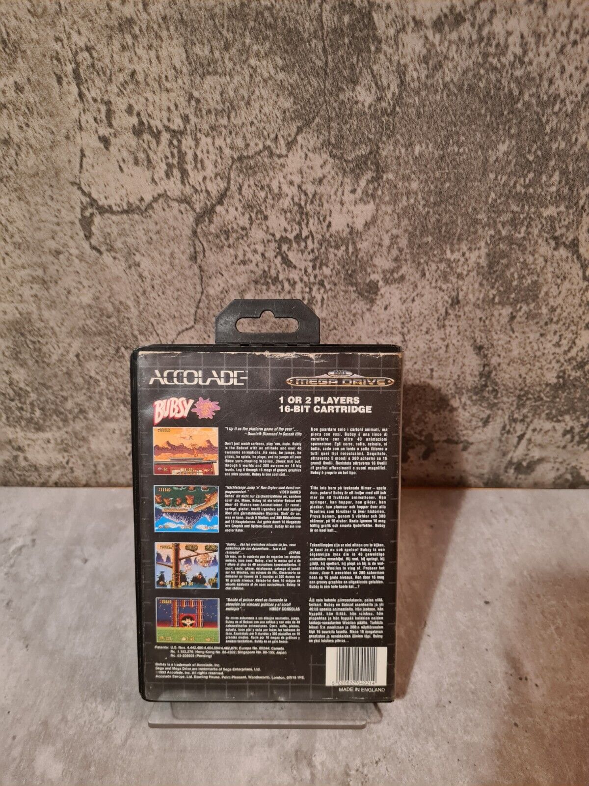 Sega Mega Drive Bubsy mit OVP und Anleitung Multi Language - T-Retro-Games 