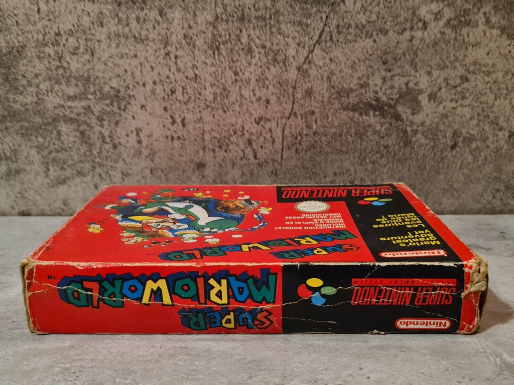 SNES Super Nintendo Super Mario World mit OVP und Anleitung UKV - T-Retro-Games 