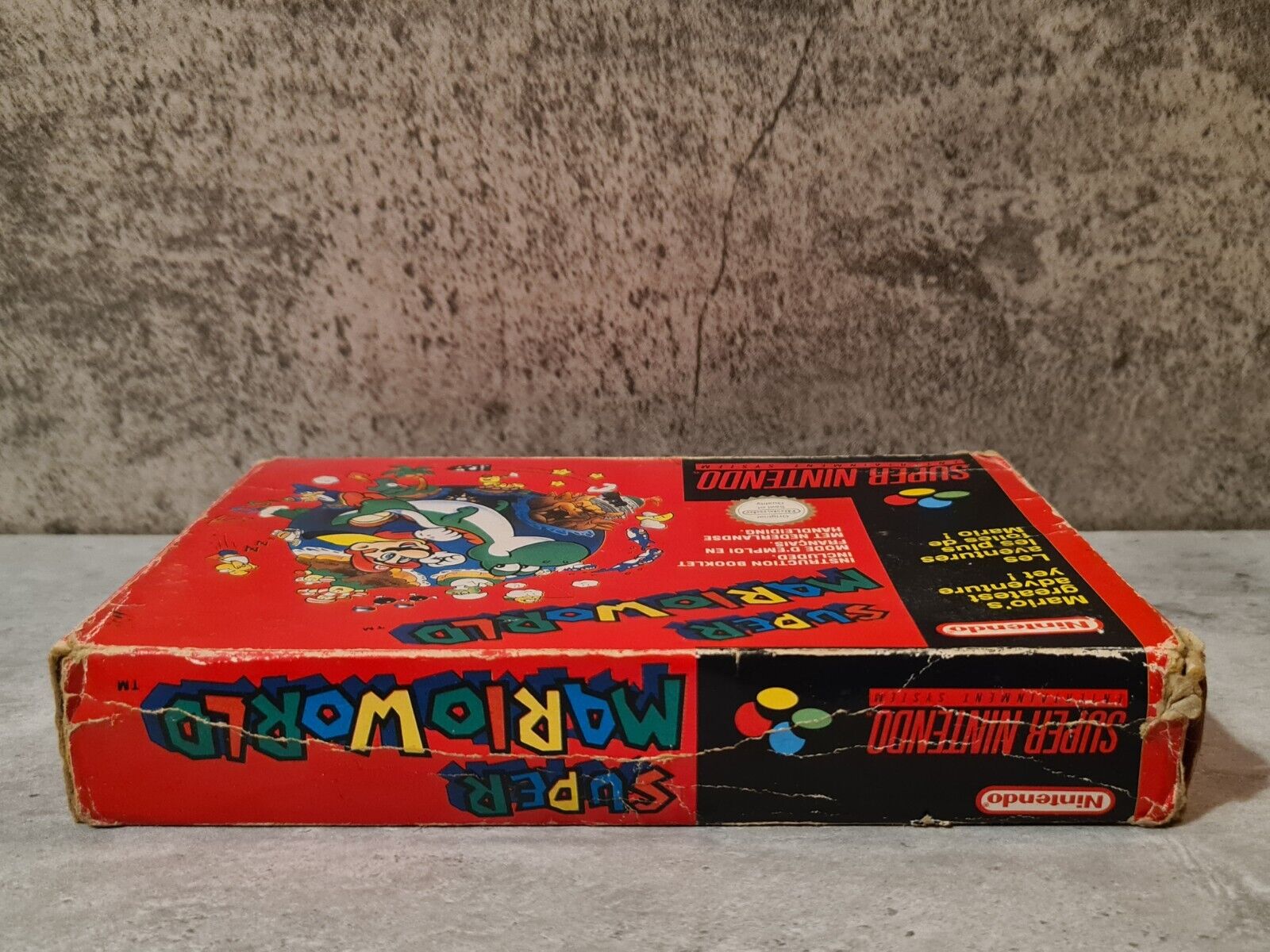SNES Super Nintendo Super Mario World mit OVP und Anleitung UKV - T-Retro-Games 