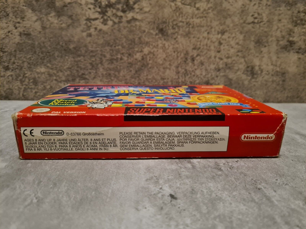 SNES Super Nintendo Tetris & Dr. Mario mit OVP und Anleitung NOE - T-Retro-Games 