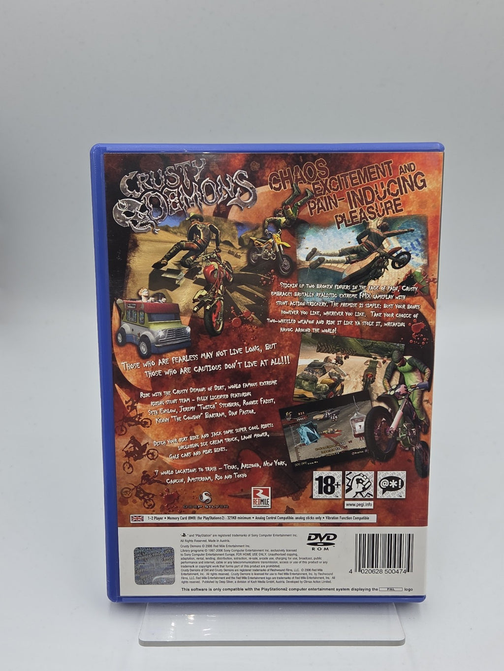 PS2 Playstation 2 Spiel Crusty Demons mit OVP + Anleitung Englisch