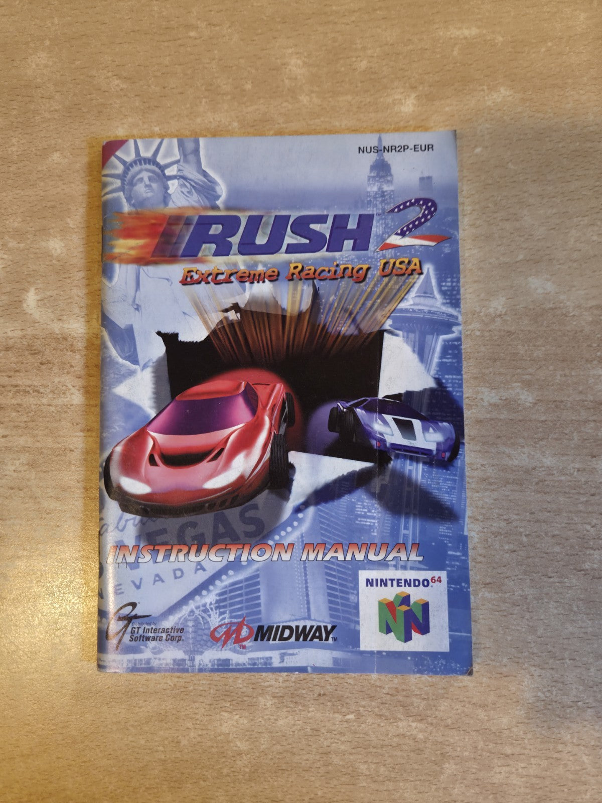 N64 Nintendo 64 Rush 2 Extreme Racing USA Spielanleitung EUR