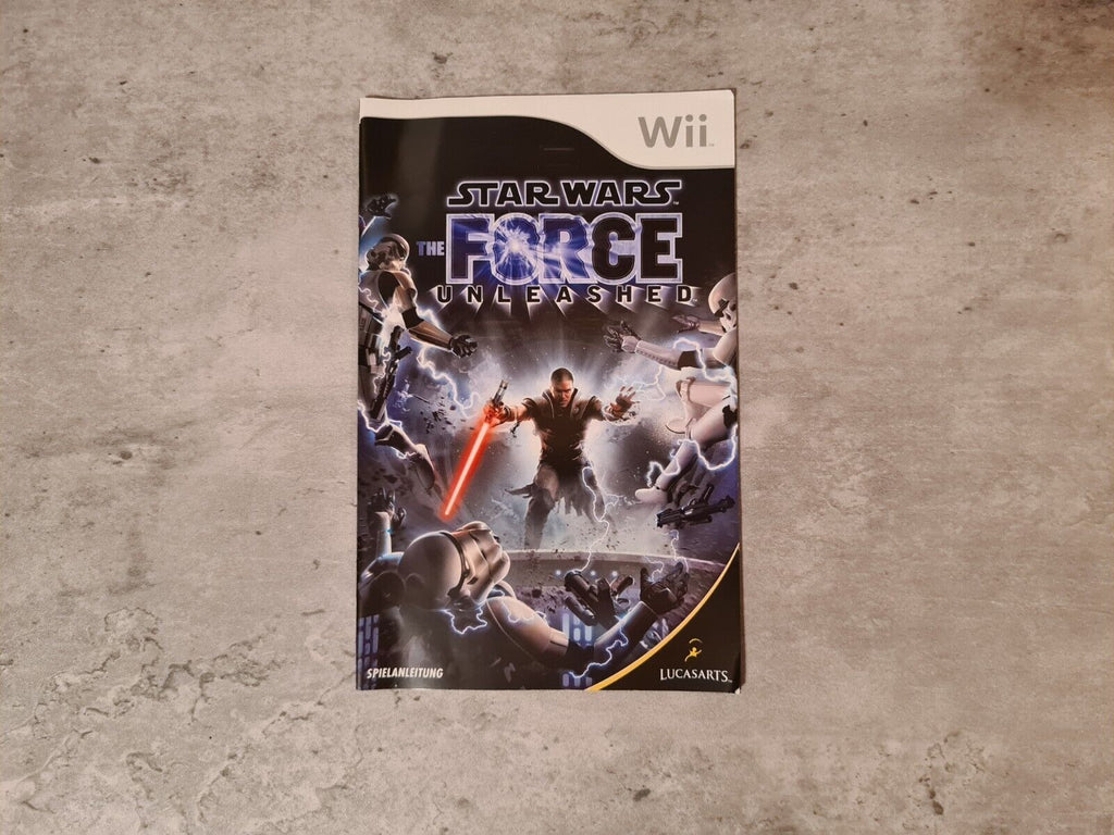 Nintendo Wii Spiel Star Wars Force Unleashed mit OVP und Anleitung NOE - T-Retro-Games 