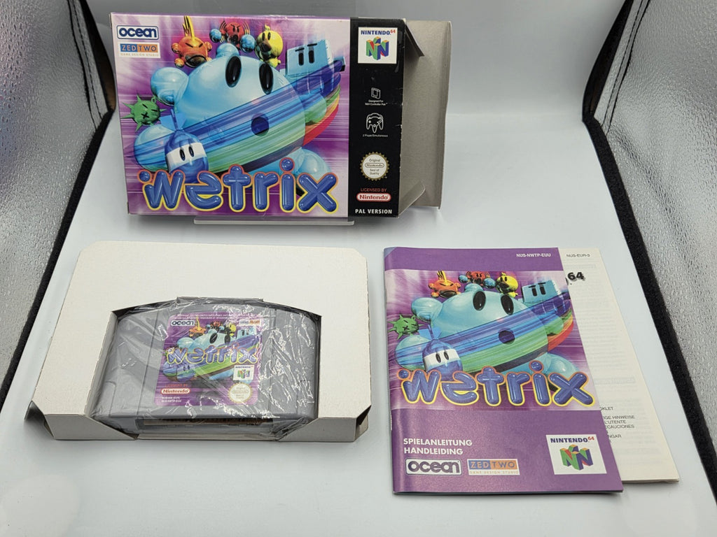 N64 Nintendo 64 Wetrix mit OVP und Anleitung EUR