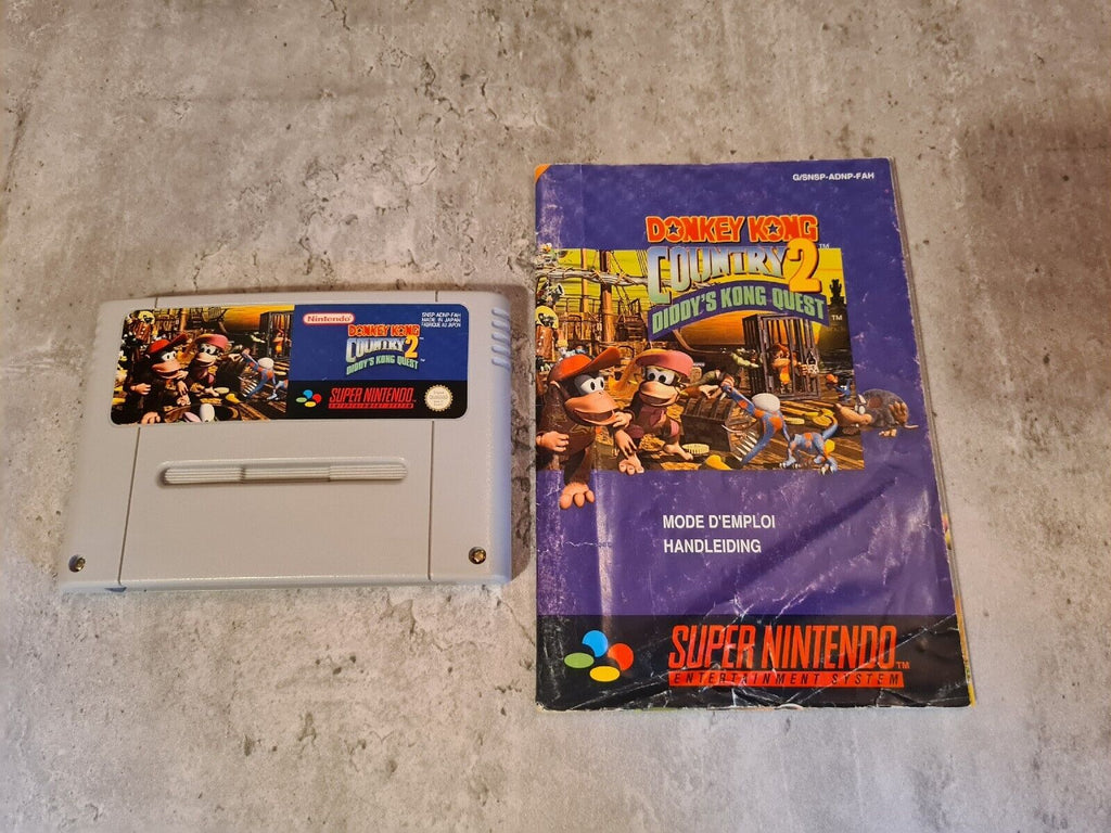 Super Nintendo Donkey Kong Country 2 Diddy's Kong Quest + OVP + Anleitung FAH - T-Retro-Games 