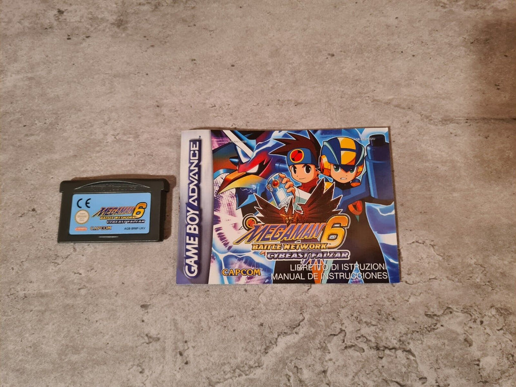 Game Boy Advance Mega Man Battle Network 6 Cybeast Falzar + OVP + Anleitung EUR - T-Retro-Games 
