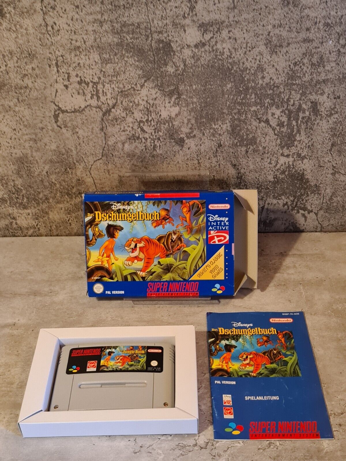 SNES Super Nintendo Disneys Das Dschungelbuch mit OVP und Anleitung NOE - T-Retro-Games 