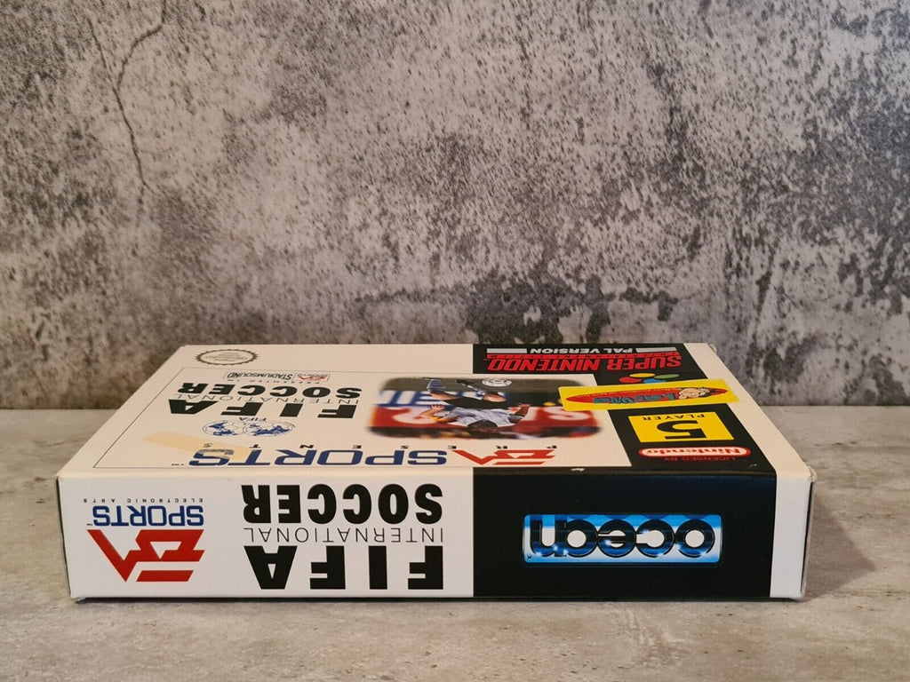 SNES Super Nintendo Fifa International Soccer mit OVP und Anleitung NOE - T-Retro-Games 