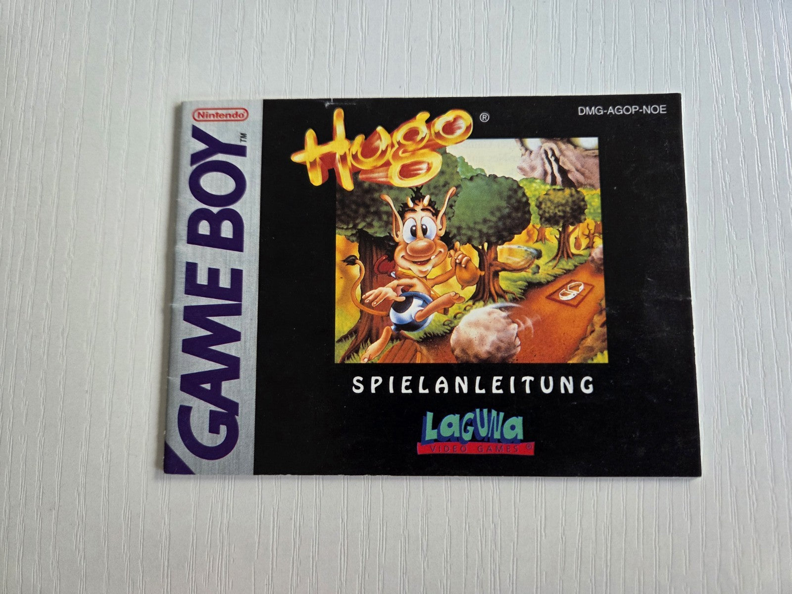 Nintendo Game Boy Classic Hugo Spielanleitung Instruction Booklet NOE