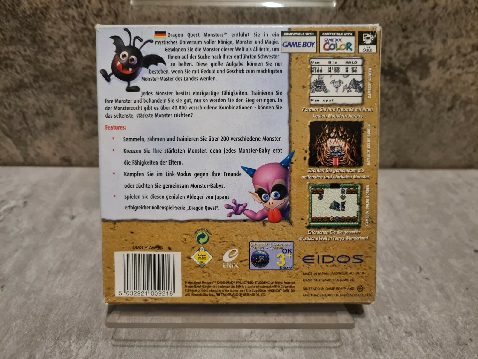Nintendo Gameboy Color Dragon Quest Monsters mit OVP und Anleitung NOE