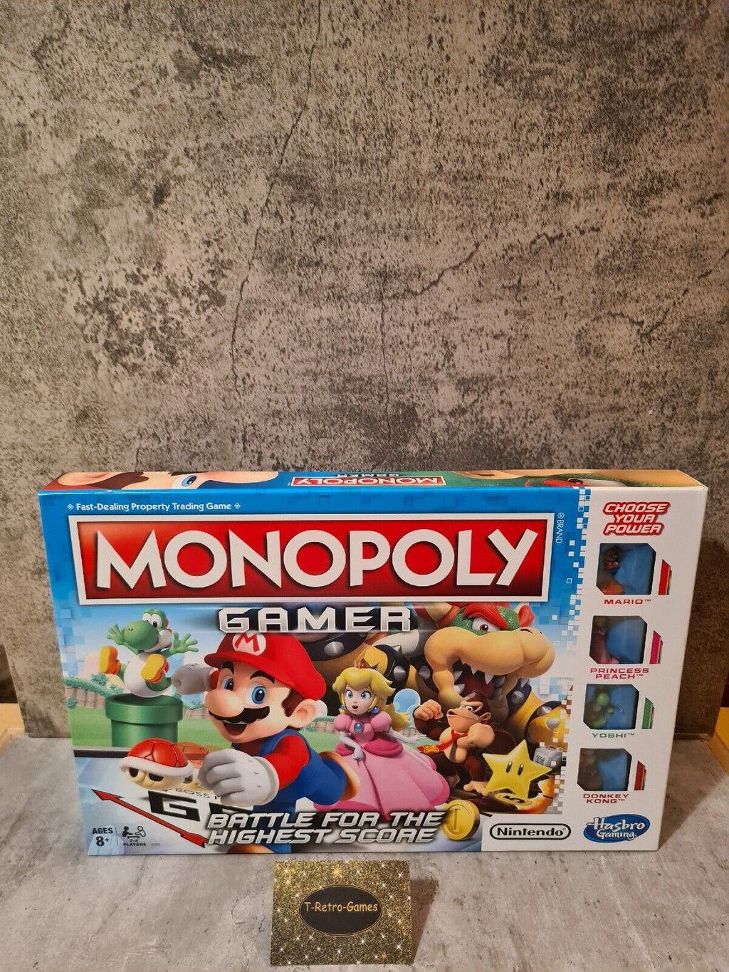 Monopoly Gamer Super Mario Hasbro Sealed Neu New Englisch English - T-Retro-Games 