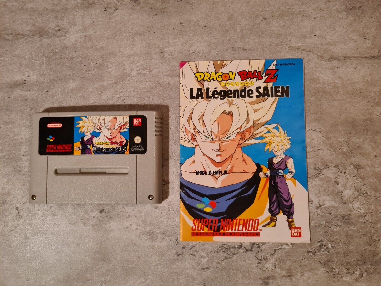 SNES Super Nintendo Dragon Ball Z La Legende Saien mit OVP und Anleitung FRA - T-Retro-Games 