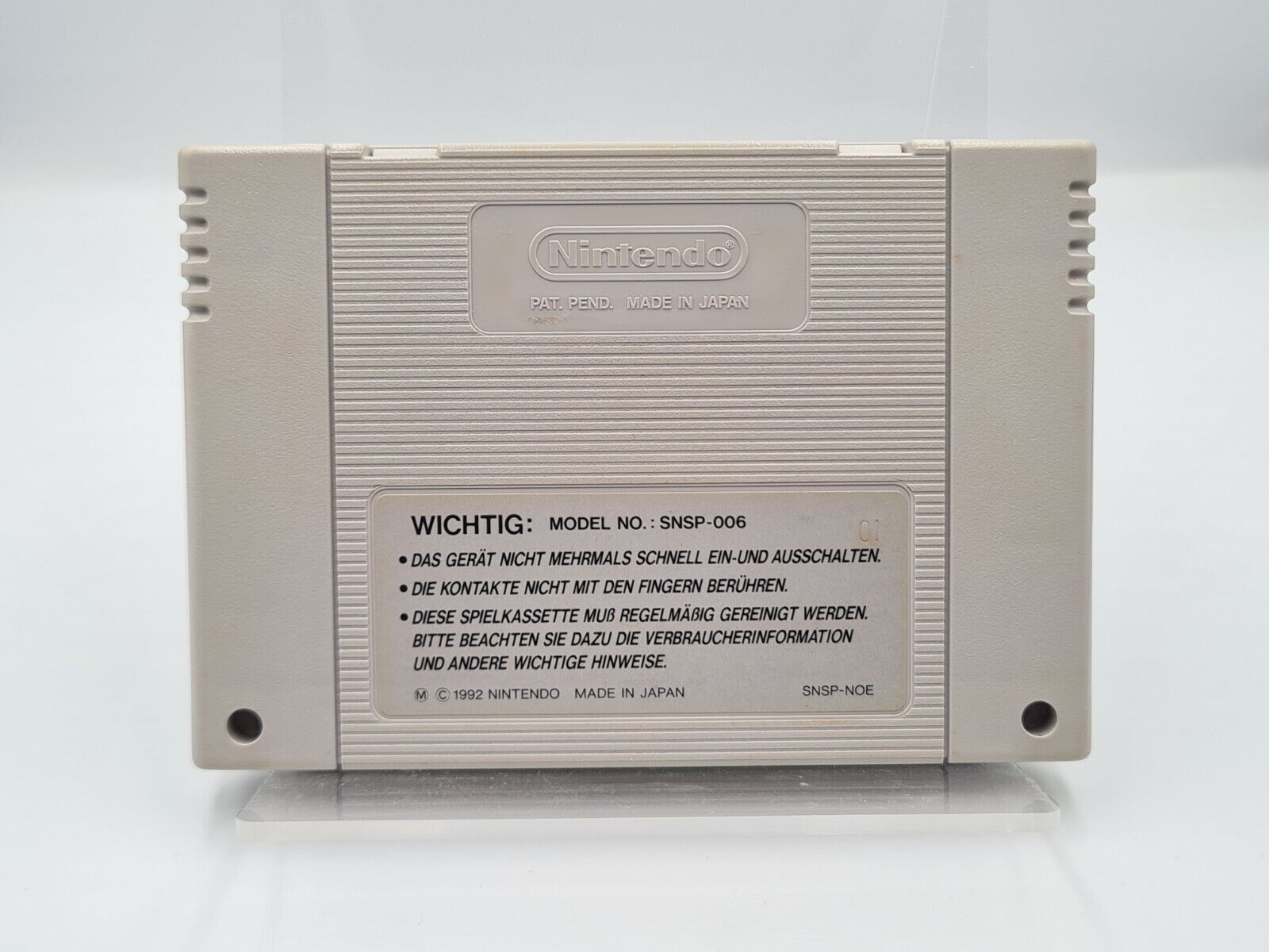 SNES Super Nintendo Super Hockey Modul NOE - T-Retro-Games 