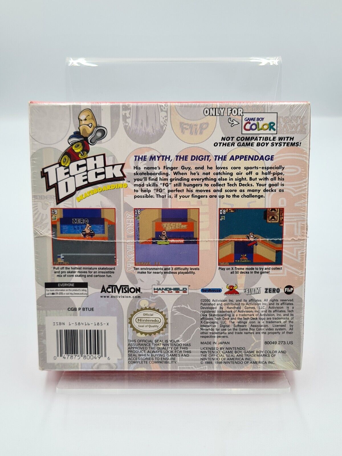 Nintendo Game Boy Color Tech Deck Skateboarding USA Sealed Neu New - T-Retro-Games 