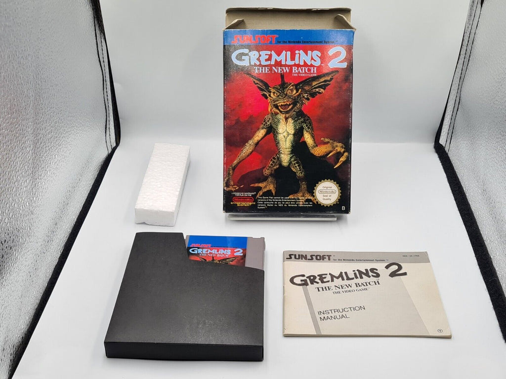 NES Gremlins 2 The New Batch The Video Game mit OVP und Anleitung FRA - T-Retro-Games 