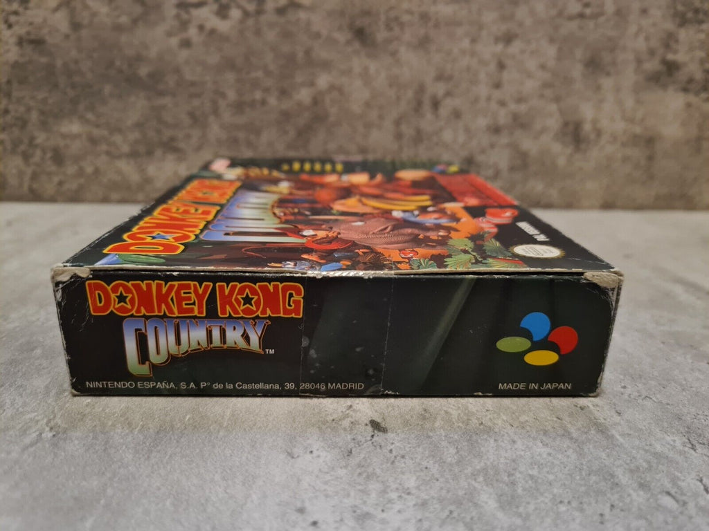 SNES Super Nintendo Donkey Kong Country mit OVP und Anleitung ESP - T-Retro-Games 