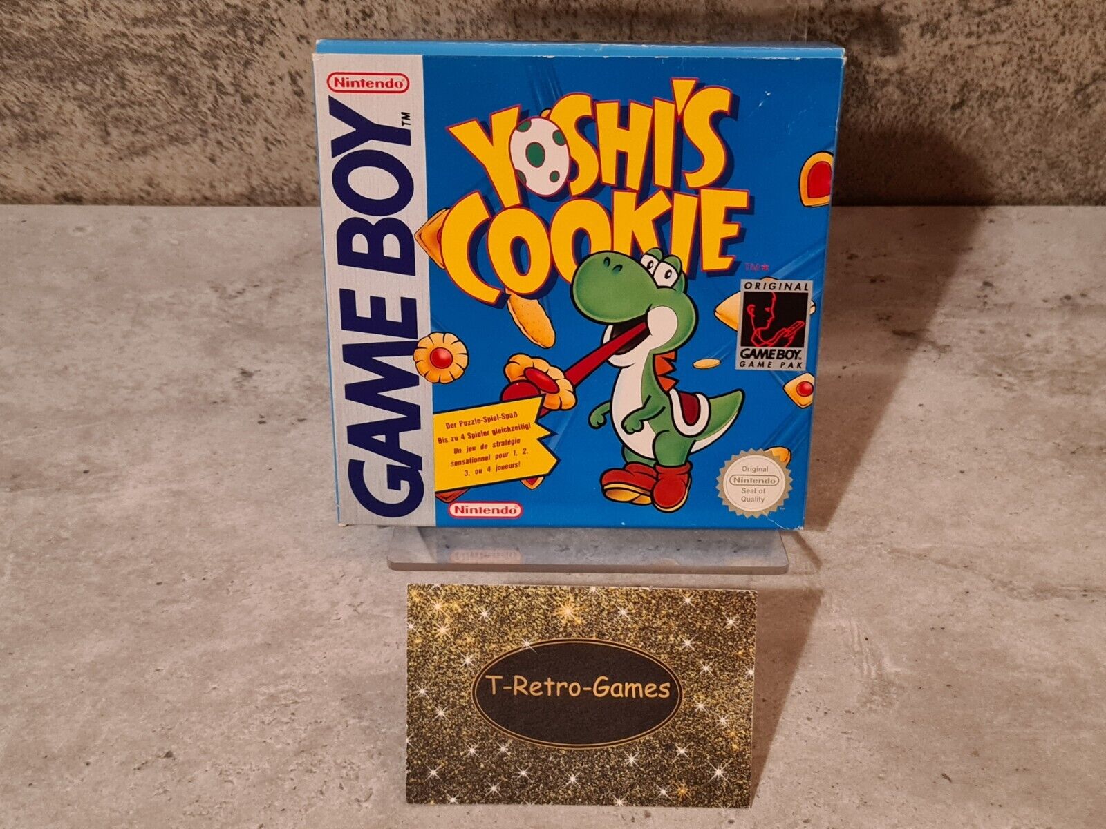 Nintendo Game Boy Classic Spiel Yoshi's Cookie mit OVP und Anleitung FRG - T-Retro-Games 