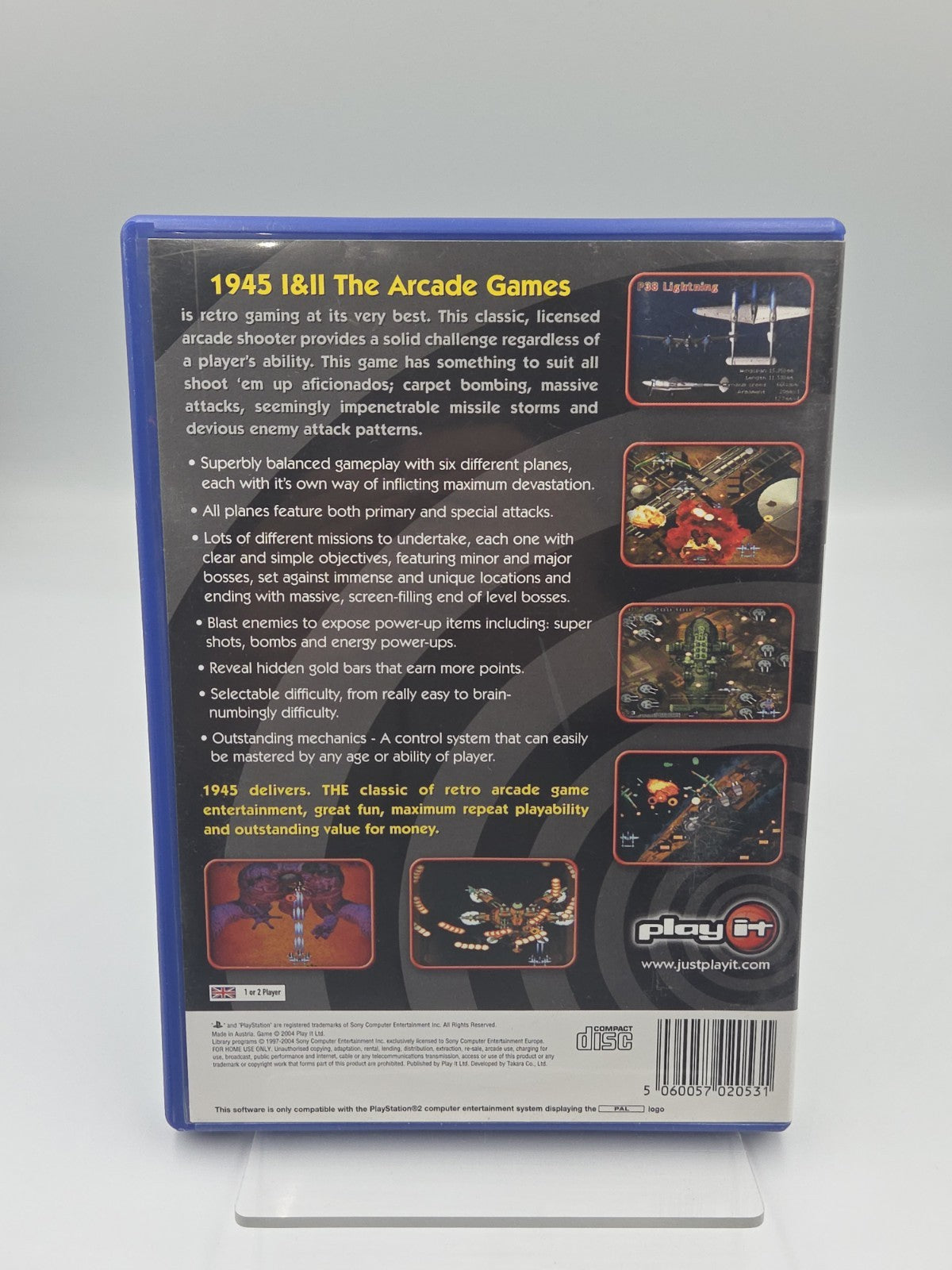 PS2 Playstation 2 Spiel 1945 I &II The Arcade Games mit OVP + Anleitung Englisch