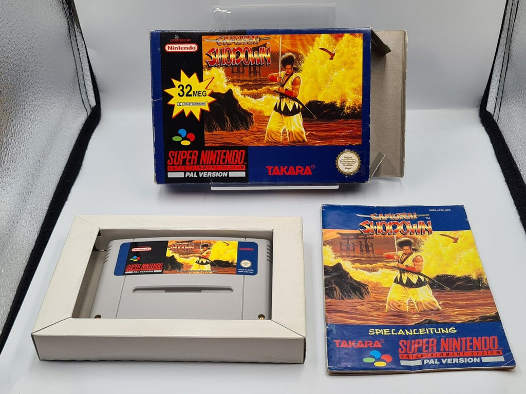 SNES Super Nintendo Samurai Shodown mit OVP und Anleitung NOE - T-Retro-Games 