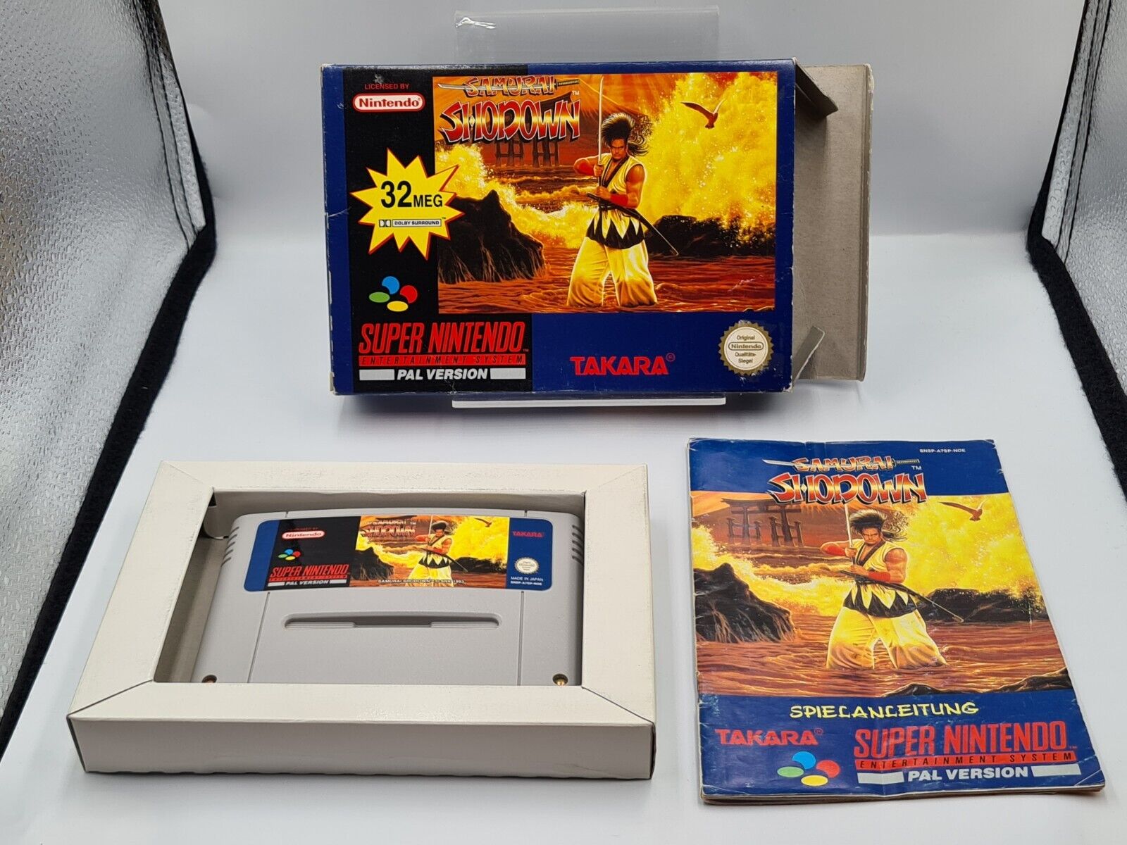 SNES Super Nintendo Samurai Shodown mit OVP und Anleitung NOE - T-Retro-Games 