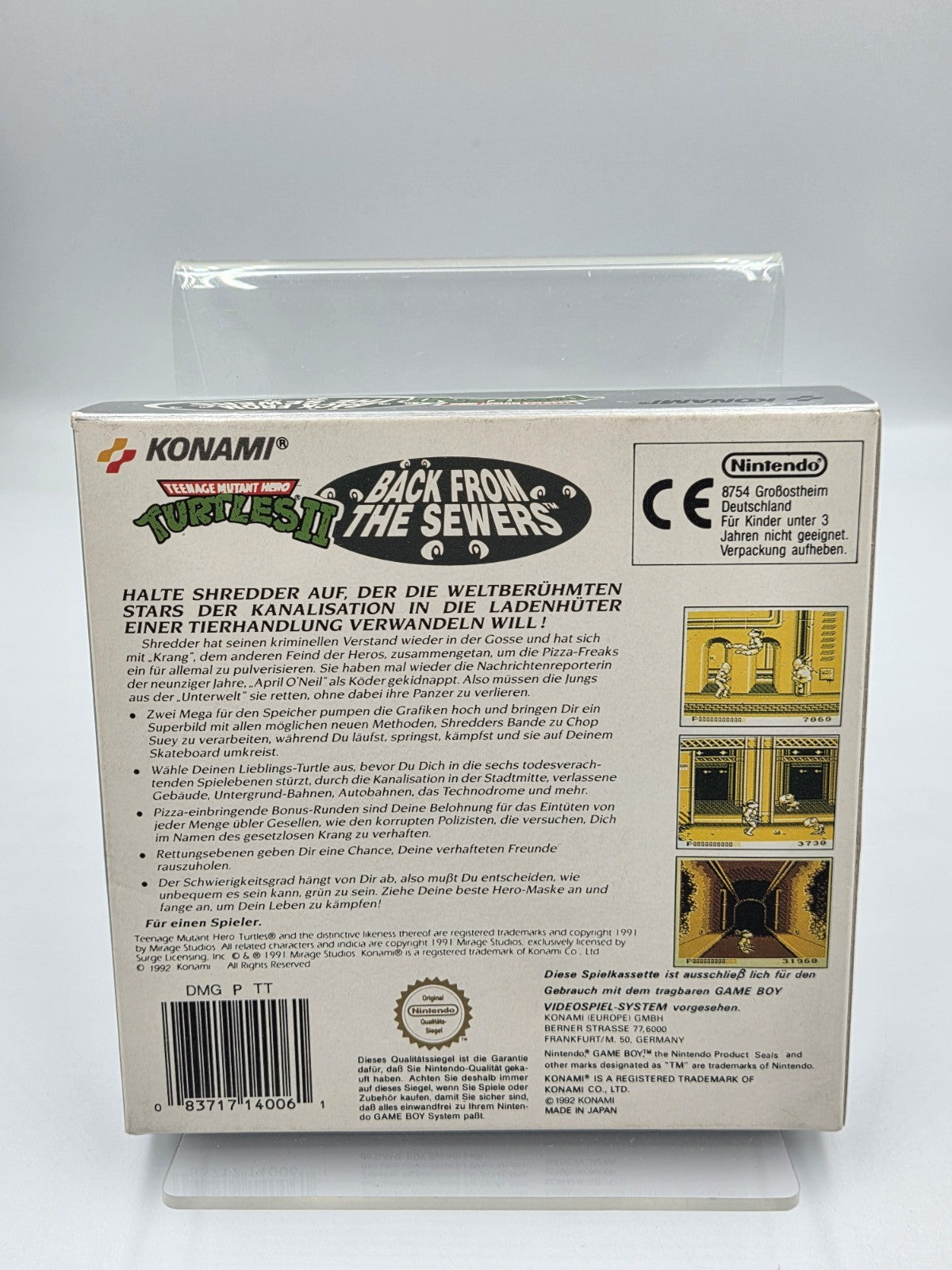 Game Boy Classic Turtles II 2 Back from The Sewers mit OVP und Anleitung NOE