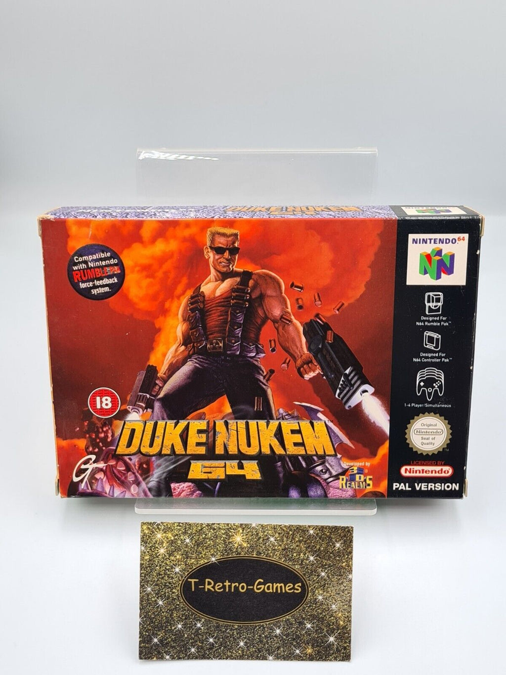 N64 Nintendo 64 Duke Nukem 64 mit OVP und Anleitung UKV - T-Retro-Games 