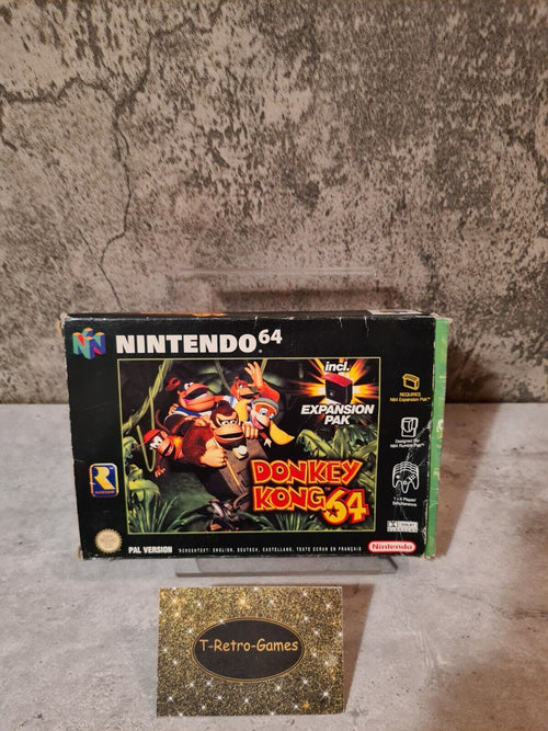 N64 Nintendo 64 Donkey Kong 64 mit OVP und Anleitung EUR - T-Retro-Games 