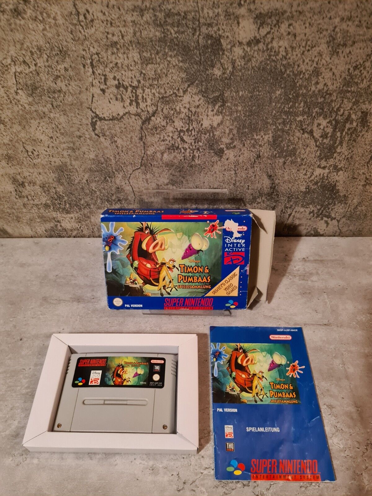 Super Nintendo Disney's Timon & Pumbaas Spielesammlung mit OVP und Anleitung NOE - T-Retro-Games 