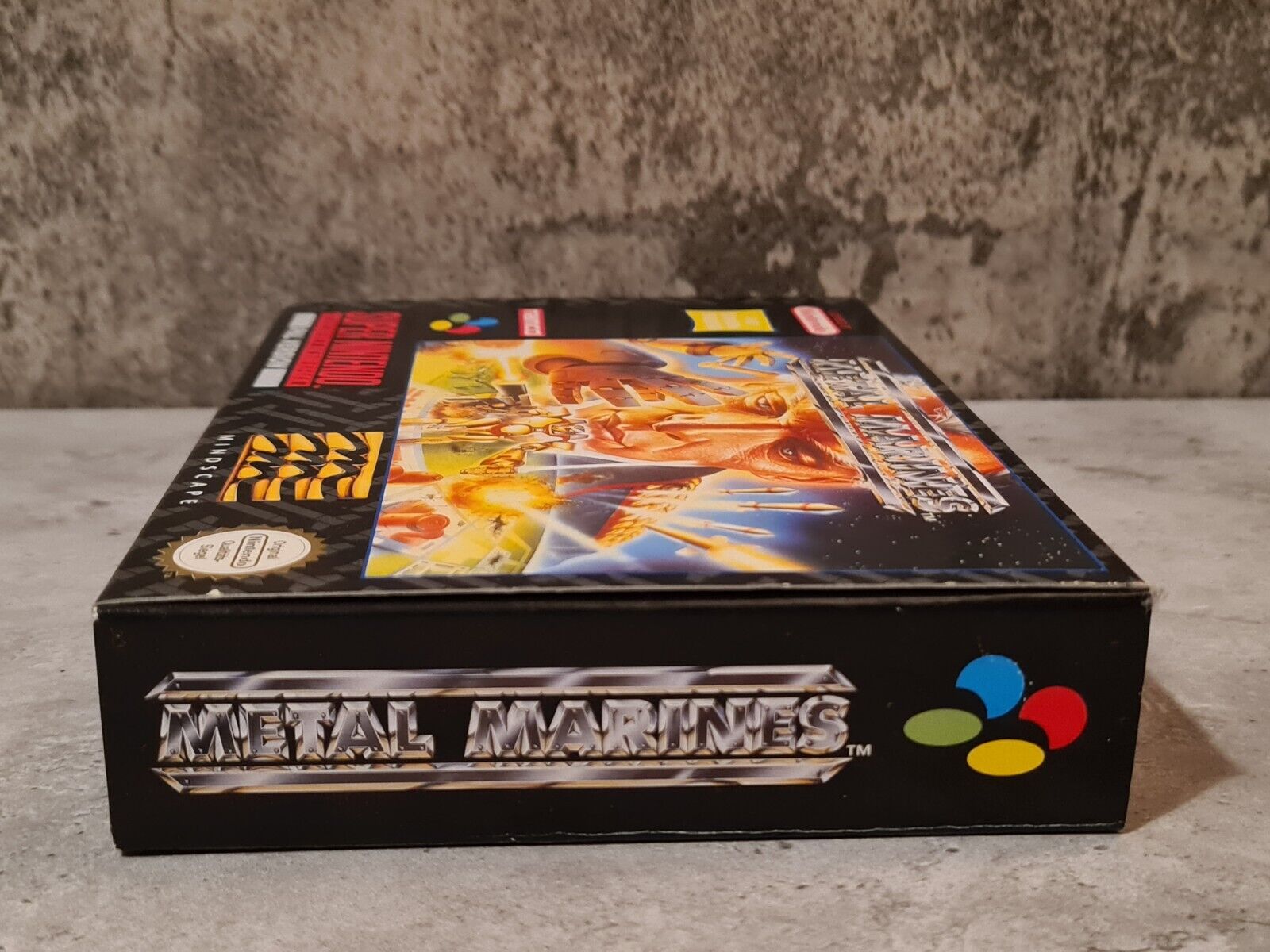 SNES Super Nintendo Metal Marines mit OVP und Anleitung + Poster NOE - T-Retro-Games 