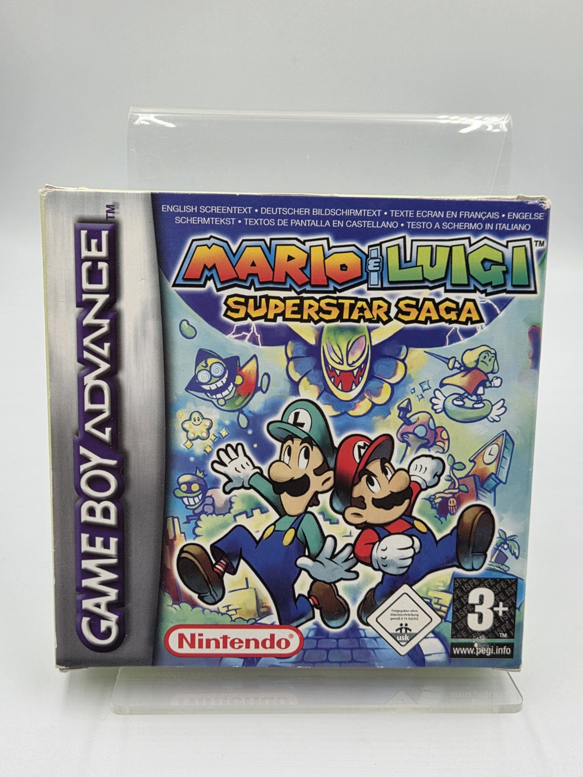 Nintendo Game Boy Advance Mario & Luigi Superstar Saga mit OVP und Anleitung EUR