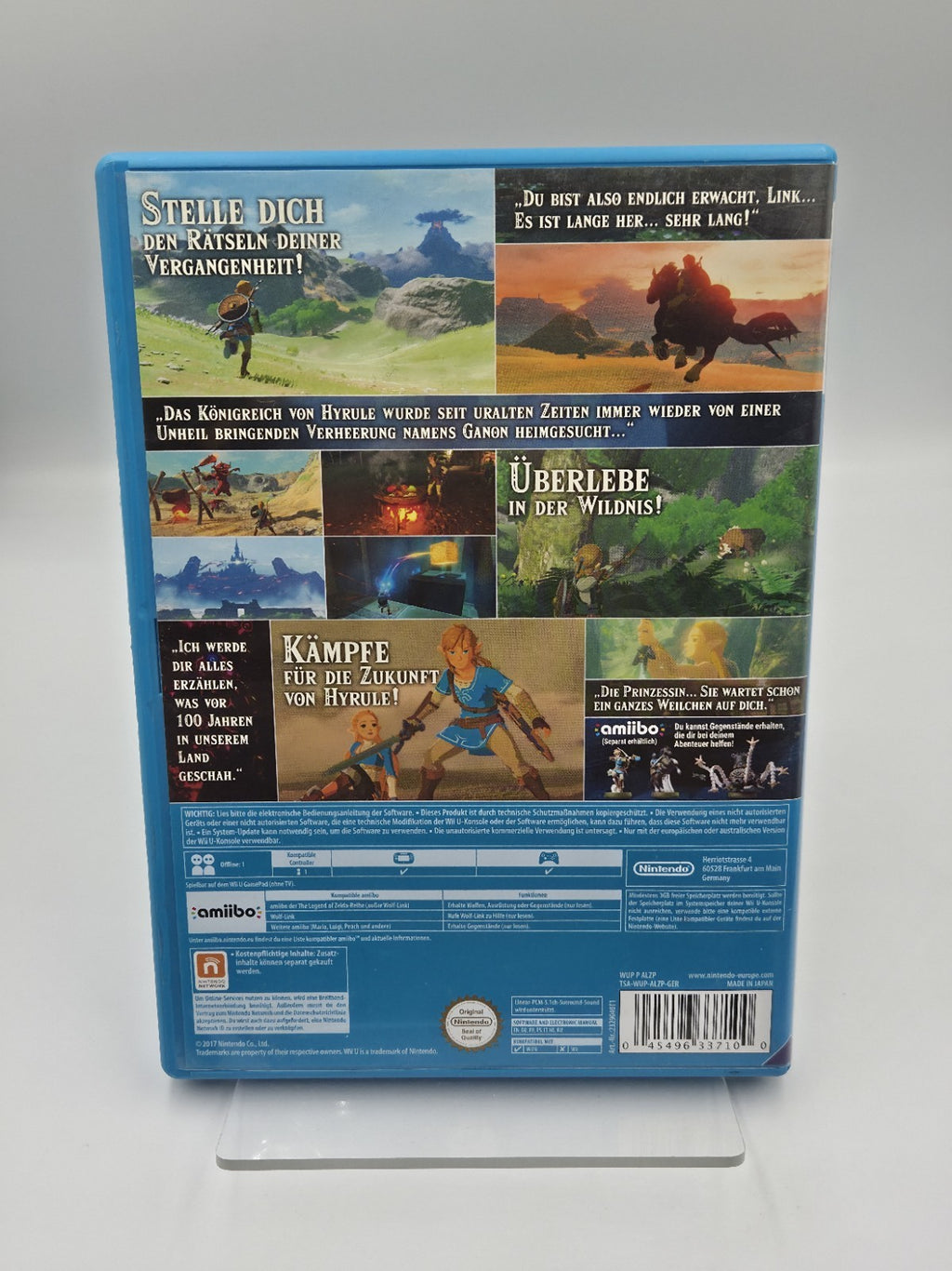 Wii U Spiel The Legend of Zelda Breath of The Wild mit OVP und Anleitung Deutsch