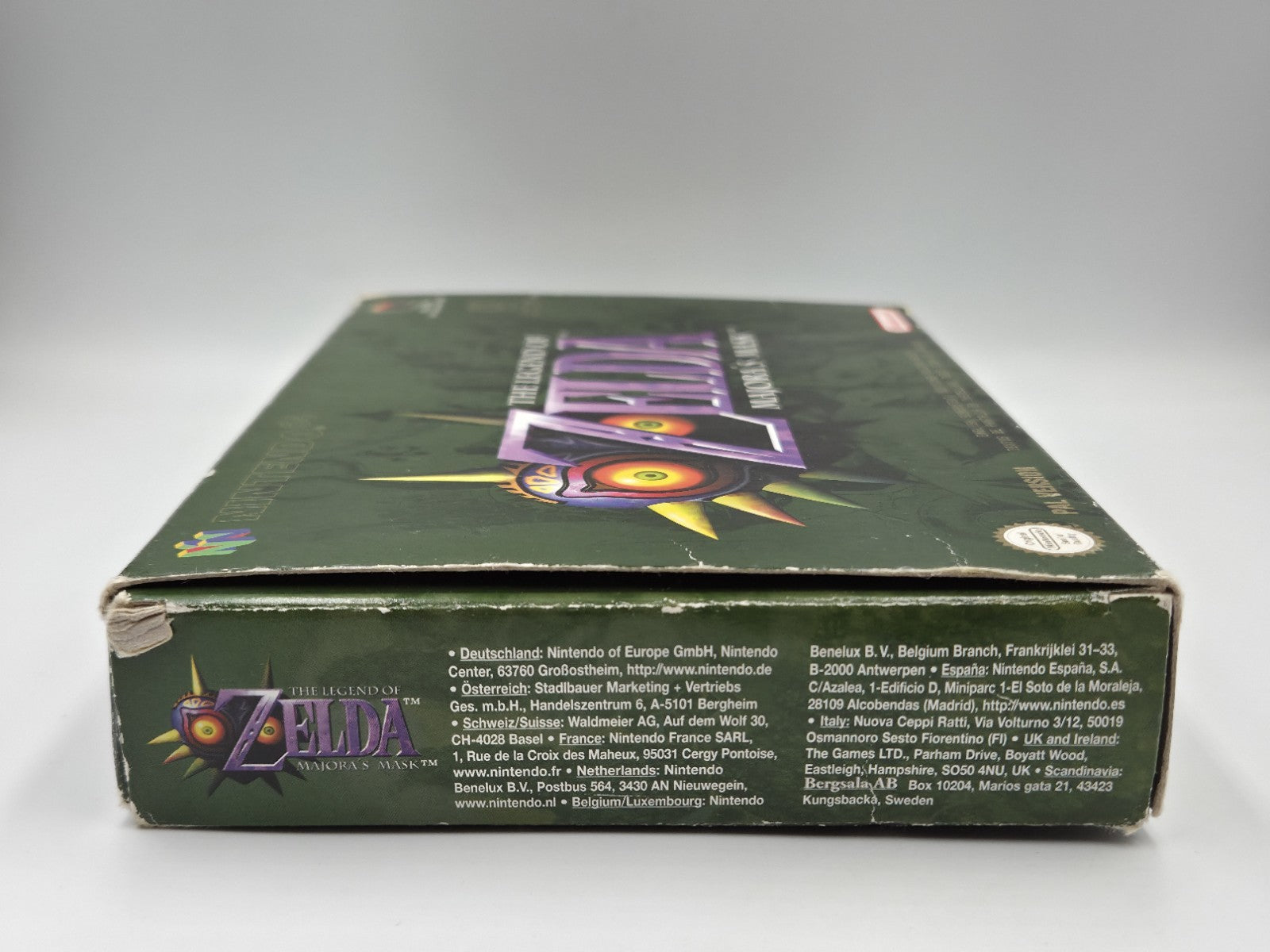 N64 The Legend of Zelda Majora's Mask EUR Leer OVP Empty Box Only