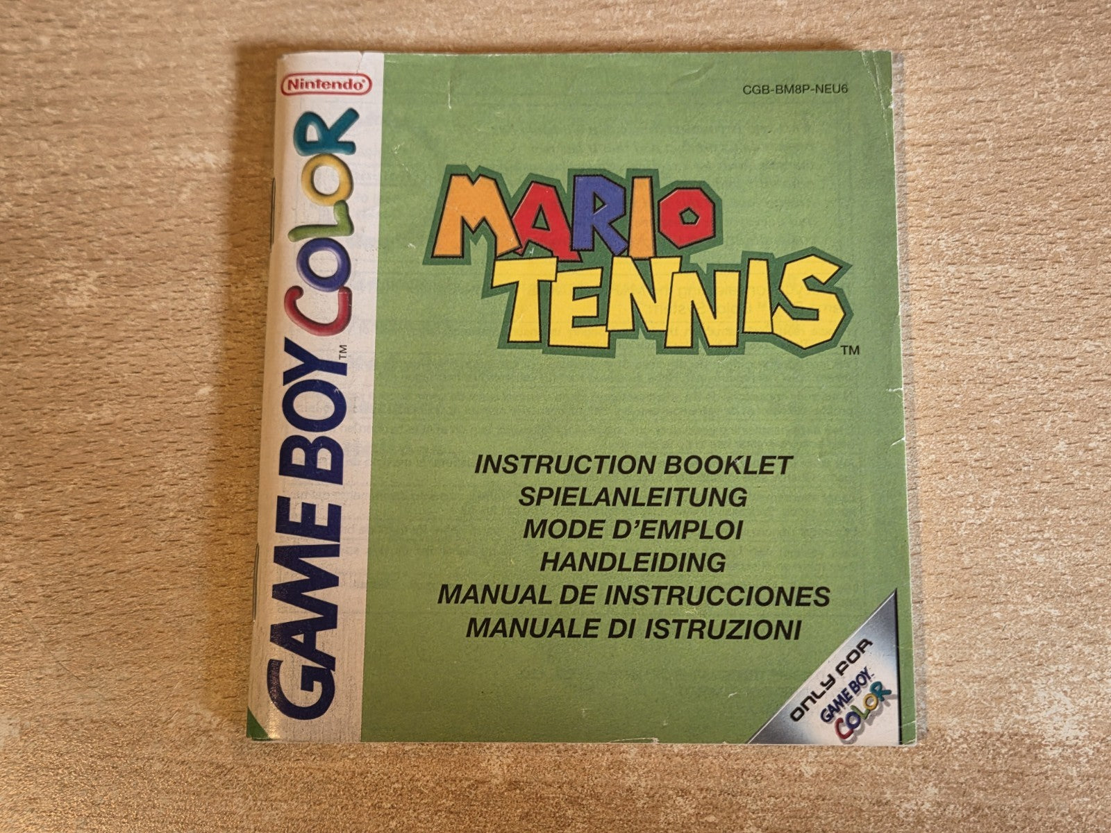 Nintendo Game Boy Color Spielanleitung Mario Tennis EUR