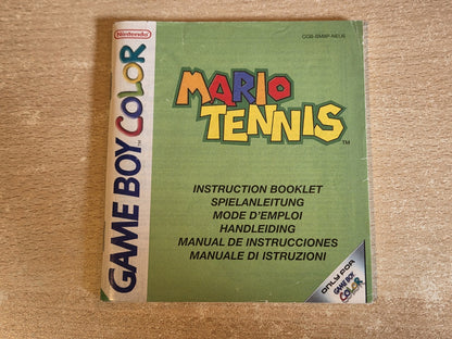 Nintendo Game Boy Color Spielanleitung Mario Tennis EUR