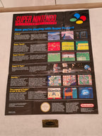 SNES Super Nintendo Anschlussplan Poster FAH 1991 - T-Retro-Games 