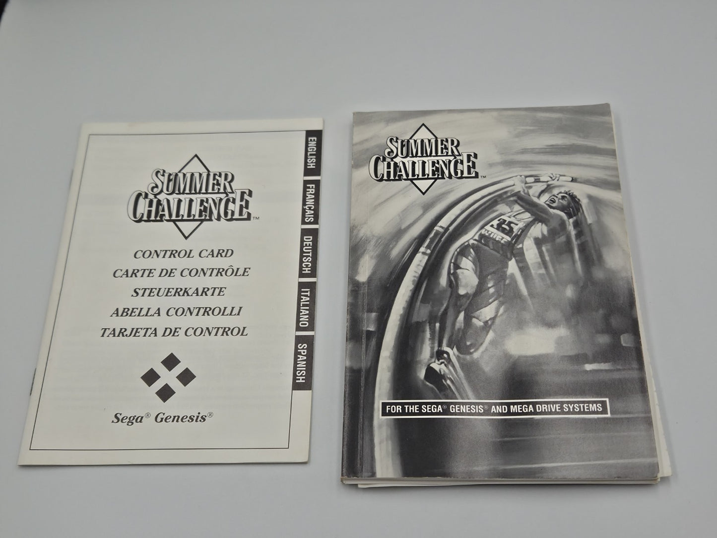 Sega Mega Drive Spiel Summer Challenge mit OVP und Anleitung Multilingual 