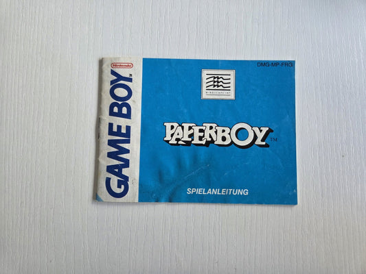 Nintendo Game Boy Classic Paperboy Spielanleitung Instruction Booklet FRG