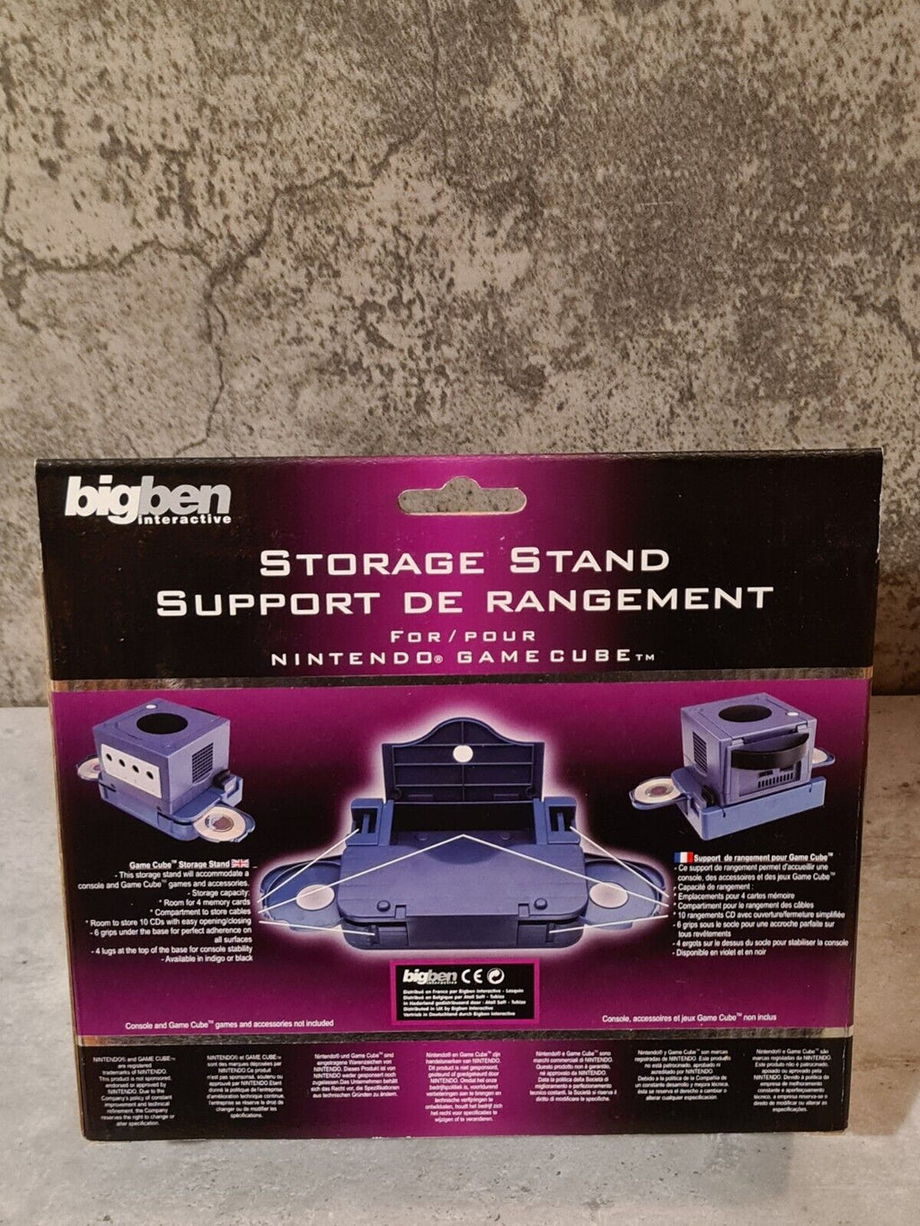 BigBen GameCube CD Storage Stand Aufbewahrungsbox für Discs New Old Stock - T-Retro-Games 