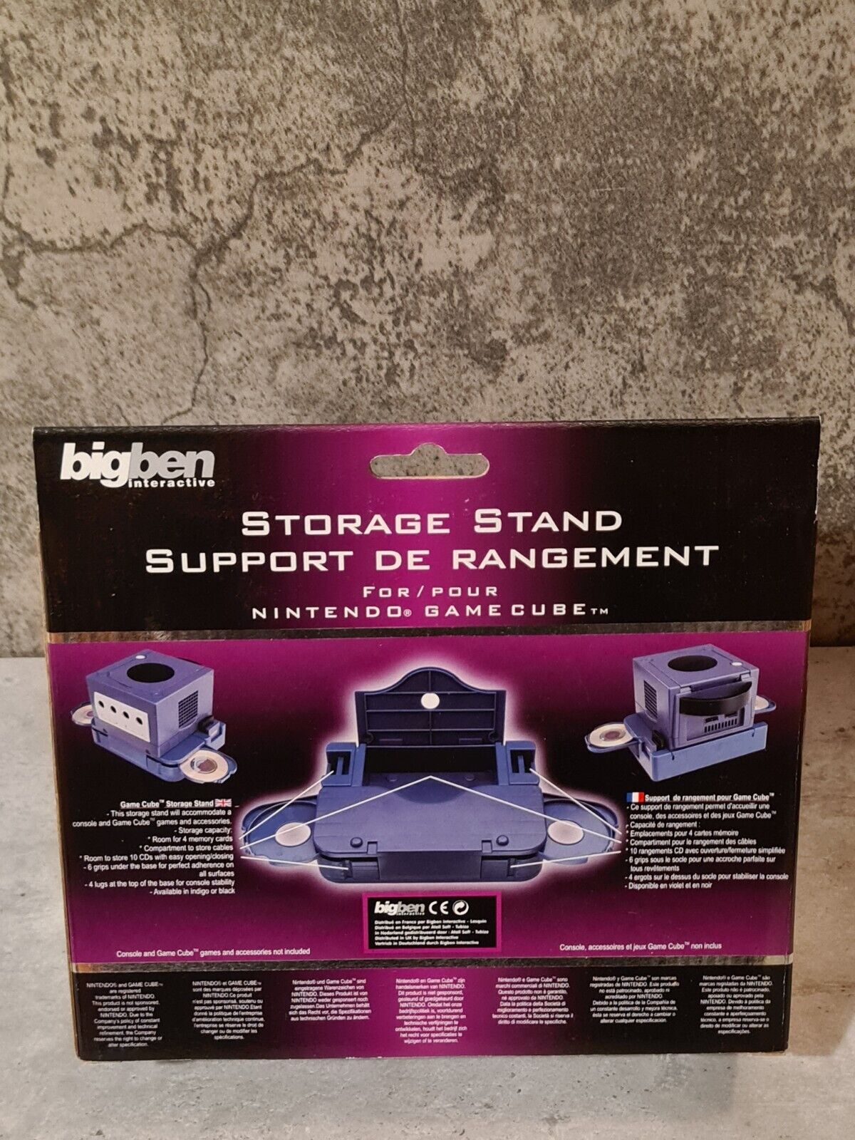 BigBen GameCube CD Storage Stand Aufbewahrungsbox für Discs New Old Stock - T-Retro-Games 