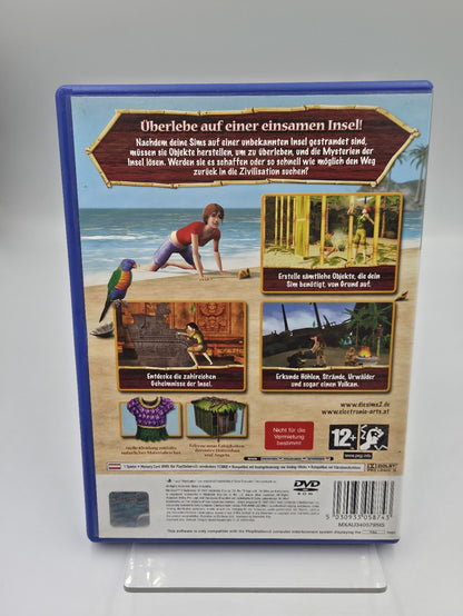 PS2 Playstation 2 Spiel Die Sims 2 Gestrandet mit OVP und Anleitung Deutsch