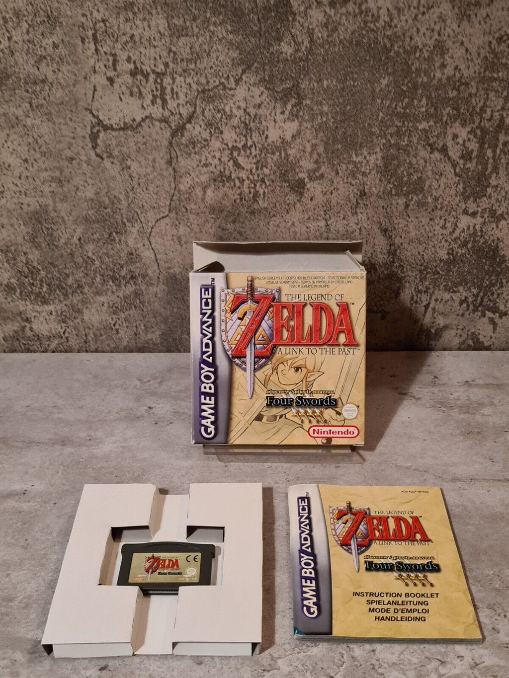 Nintendo Gameboy Advance The Legend of Zelda Four Swords mit OVP + Anleitung EUR - T-Retro-Games 