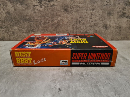 SNES Super Nintendo Best of The Best Karate mit OVP und Anleitung FRG - T-Retro-Games 